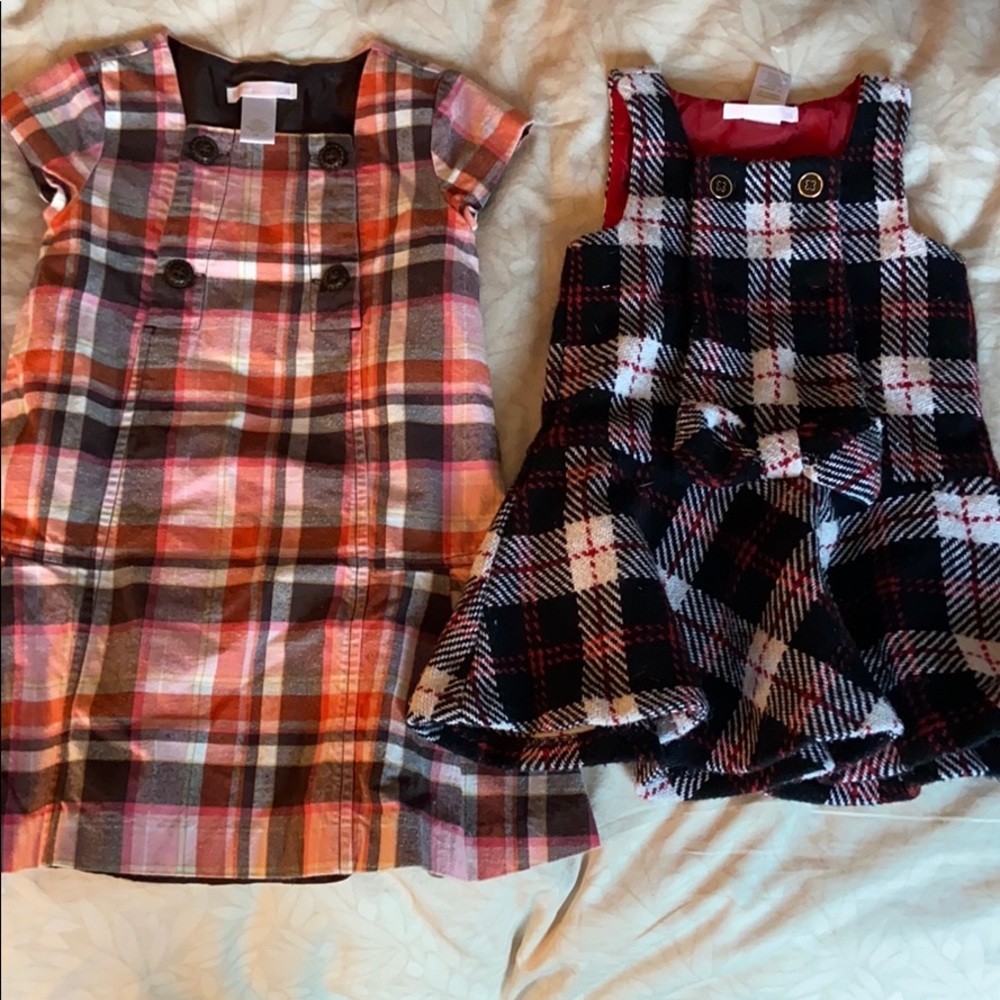 2 Janie and Jack plaid dresses